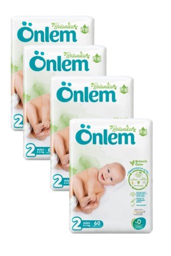 Önlem Botanika 2 Numara Organik Cırtlı Bebek Bezi 240 Adet
