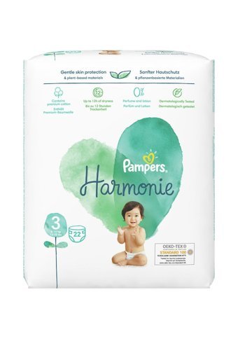 Prima Harmonie Midi 3 Numara Organik Cırtlı Bebek Bezi 4x22 Adet