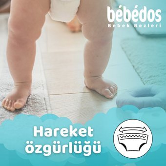 Bebedos Midi 3 Numara Cırtlı Bebek Bezi 2x50 Adet