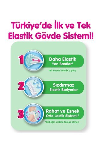 Molfix 3D Maxi 4 Numara Cırtlı Bebek Bezi 136 Adet