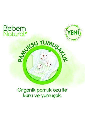 Bebem Natural Doğa Özleri 3 Numara Organik Cırtlı Bebek Bezi 136 Adet
