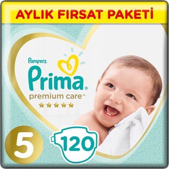 Prima Premium Care 5 Numara Cırtlı Bebek Bezi 120 Adet