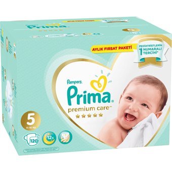 Prima Premium Care 5 Numara Cırtlı Bebek Bezi 120 Adet
