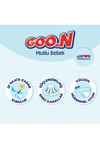 Goon Mutlu Bebek 3 Numara Bantlı Bebek Bezi 100 Adet