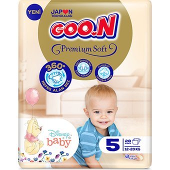 Goon Premium Soft 5 Numara Cırtlı Bebek Bezi 8x28 Adet