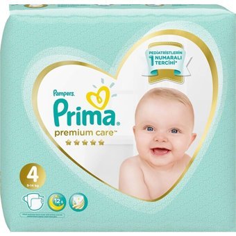 Prima Premium Care 4 Numara Cırtlı Bebek Bezi 74 Adet