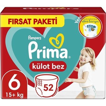 Prima Extra Large 6 Numara Külot Bebek Bezi 104 Adet