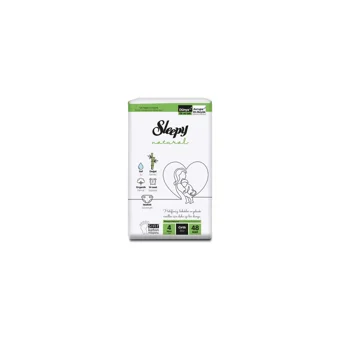 Sleepy Natural Maxi 4 Numara Organik Cırtlı Bebek Bezi 48 Adet