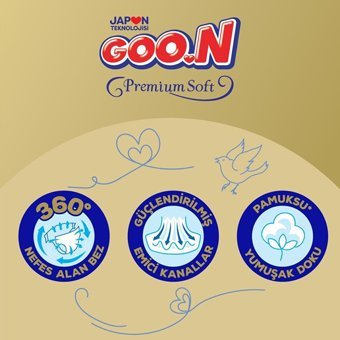 Goon Premium Soft 2 Numara Bantlı Bebek Bezi 46 Adet