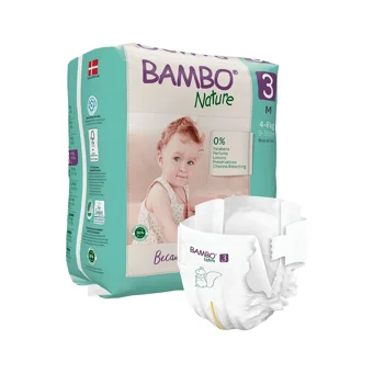 Bambo Nature Ekolojik 3 Numara Organik Cırtlı Bebek Bezi 28 Adet