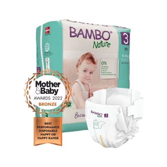 Bambo Nature Ekolojik 3 Numara Organik Cırtlı Bebek Bezi 28 Adet