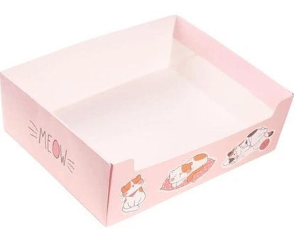 Tcherchı Tek Kullanımlık Kedi Yavrusu Seyahat Tuvalet Sürgü Su Geçirmez Pet Kum Kutusu (Yurt Dışından) - Pembe