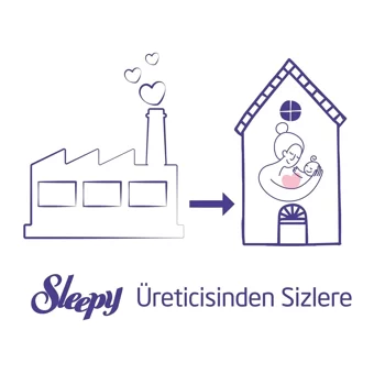 Sleepy Ekstra 6 Numara Organik Cırtlı Bebek Bezi 64 Adet
