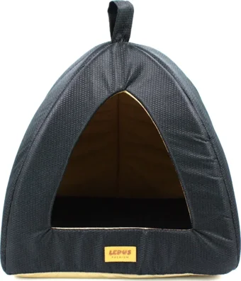 Lepus Keops Piramit Kedi ve Köpek Yatağı Siyah 35x35x40 Cm