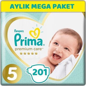 Prima Premium Care 5 Numara Cırtlı Bebek Bezi 201 Adet