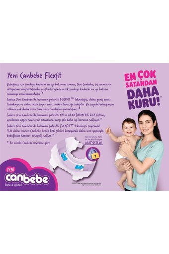 Canbebe 2 Numara Bantlı Bebek Bezi 168 Adet