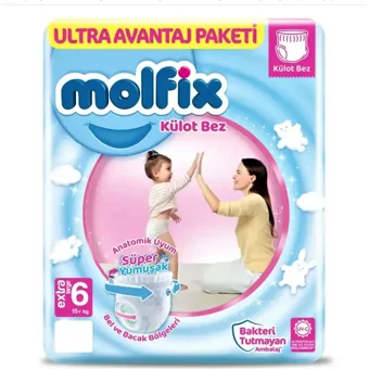 Molfix Süper Yumuşak 6 Numara Külot Bebek Bezi 58 Adet