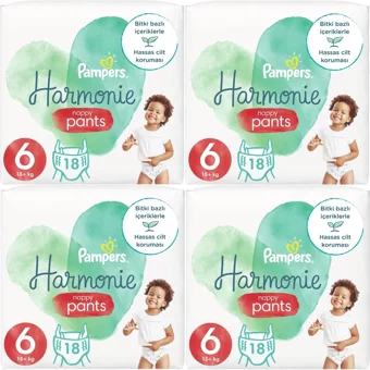 Prima Harmonie 6 Numara Külot Bebek Bezi 72 Adet