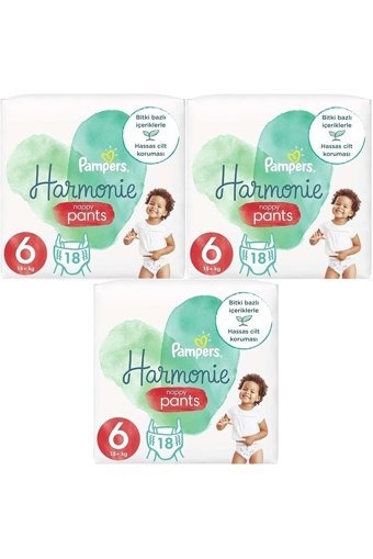 Prima Harmonie 6 Numara Külot Bebek Bezi 3x18 Adet