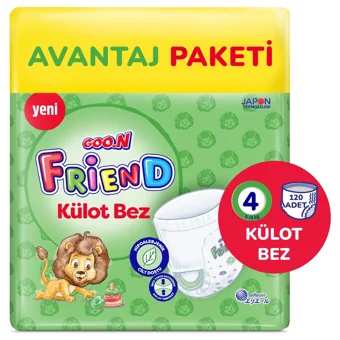 Goon Friend 4 Numara Külot Bebek Bezi 120 Adet