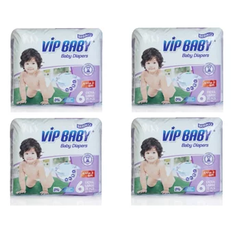 Bebiko Vıp Baby 6 Numara Cırtlı Bebek Bezi 104 Adet