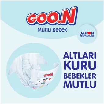 Goon Mutlu Bebek 3 Numara Bantlı Bebek Bezi 4x26 Adet