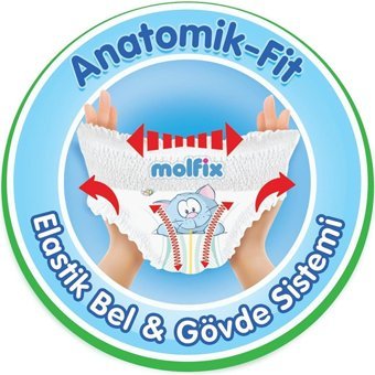 Molfix Maxi Yenidoğan 1 Numara Göbek Oyuntulu Külot Bebek Bezi 152 Adet + 2 Adet Islak Mendil - 1: Yenidoğan İkiz Paket / 4 Adet