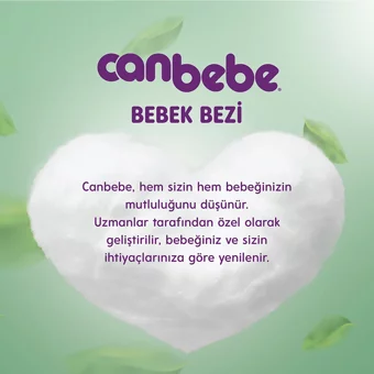 Canbebe Maxi Plus Jumbo Paket 4 + Numara Bantlı Bebek Bezi 24 Adet