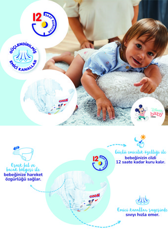 Goon Mutlu Bebek 5 Numara Cırtlı Bebek Bezi 76 Adet