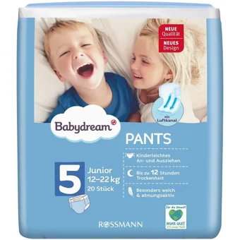 Babydream Junior 5 Numara Cırtlı Bebek Bezi 20 Adet