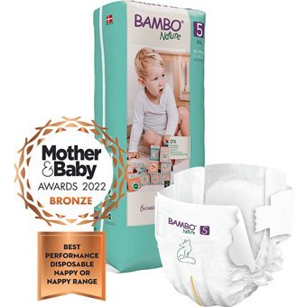 Bambo Nature Tall Ekolojik 5 Numara Organik Cırtlı Bebek Bezi 44 Adet