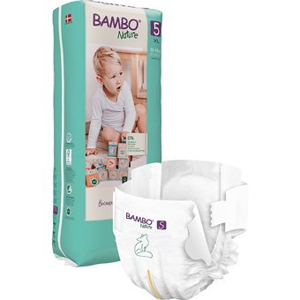 Bambo Nature Tall Ekolojik 5 Numara Organik Cırtlı Bebek Bezi 44 Adet