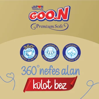 Goon Premium Soft 5 Numara Külot Bebek Bezi 116 Adet