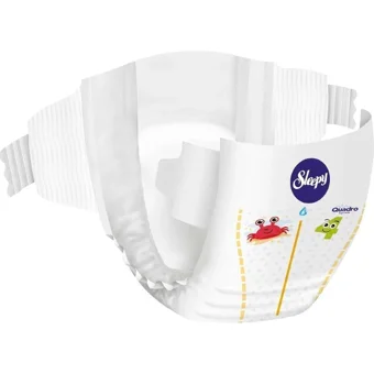 Sleepy Maxi Jumbo 4 Numara Organik Cırtlı Bebek Bezi 4x72 Adet