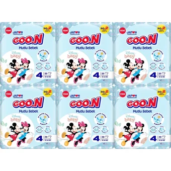 Goon Mutlu Bebek Maxi 4 Numara Cırtlı Bebek Bezi 192 Adet