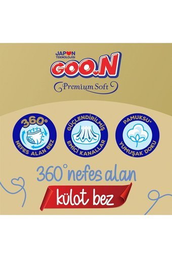 Goon Premium Soft XXL 7 Numara Külot Bebek Bezi 21 Adet