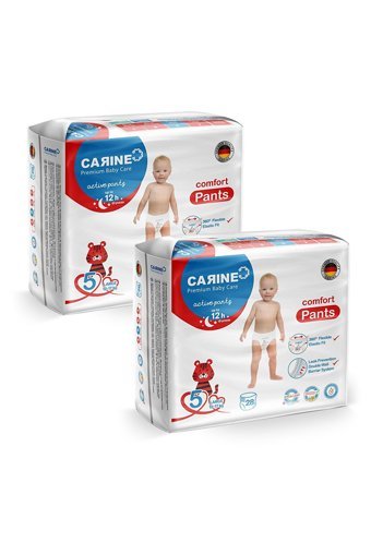Carine Active Junior 5 Numara Külot Bebek Bezi 2x28 Adet