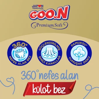 Goon Premium Soft Maxi 4 Numara Külot Bebek Bezi 350 Adet