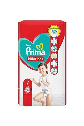 Prima XX Large 7 Numara Külot Bebek Bezi 14 Adet