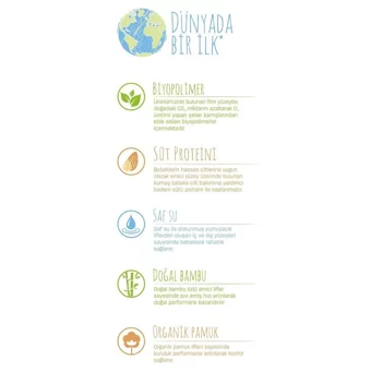Sleepy Bio Natural Yenidoğan 1 Numara Organik Cırtlı Bebek Bezi 128 Adet