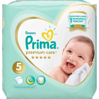 Prima Premium Care 5 Numara Cırtlı Bebek Bezi 268 Adet