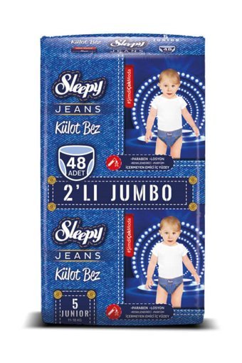 Sleepy Junior 5 Numara Külot Bebek Bezi 48 Adet