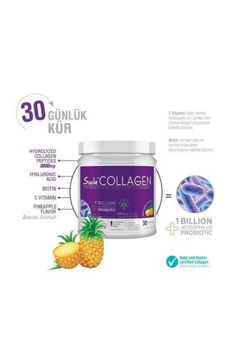 Suda Vitamin Ananas Aromalı Toz Kolajen 300 gr