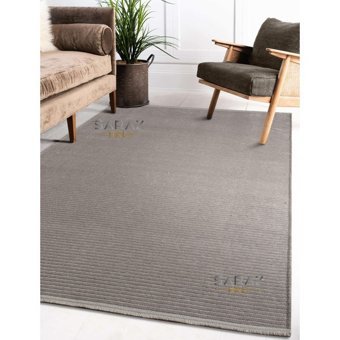 Saraz Halı Dizayn Şönil Dokuma Kayma Yapmaz Makinede Yıkanabilir Leke Tutmaz Kesme Bohem Kilim Vizon - 160 x 230 cm
