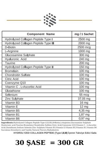 Aromel Multi Gold Saşe Kolajen 30x10000 mg