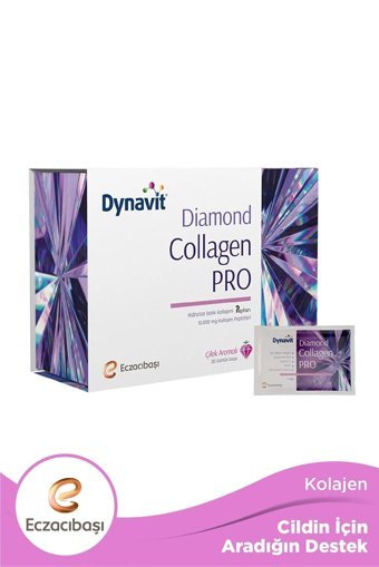 Dynavit Diamond Collagen Pro Saşe Tablet Kolajen 30 Saşe + Collagen Hyaluronic Acid 30 Tablet