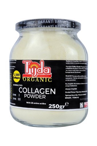 Tijda Organic Çilekli Collagen Powder Toz Kolajen 250 gr