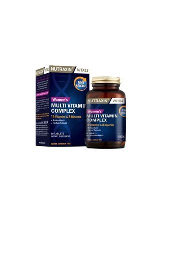 Nutraxin Women's Multi C Vitaminiomplex Tablet Kolajen 60 Tablet