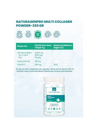 Naturagen Multi Collagen Powder Toz Kolajen 330 gr