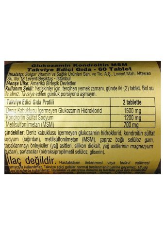 Solgar Triple Strenght Tablet Kolajen 60 Tablet